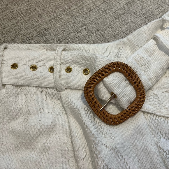 Hemant & Nandita Eyelet Belted Shorts - Picture 11 of 17